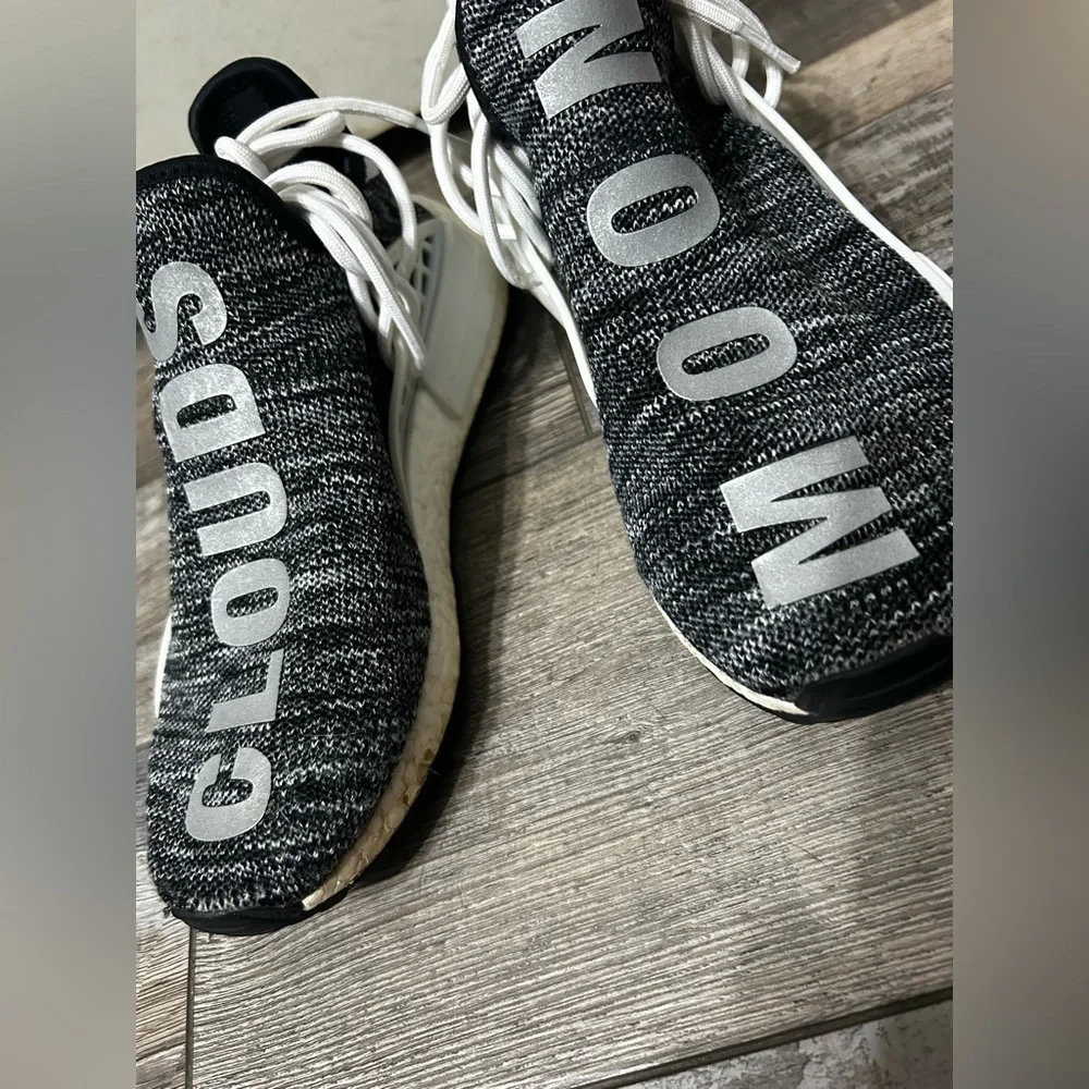 Pharrell x adidas NMD Human Race Trail 'Oreo' Moon Clouds grey white black